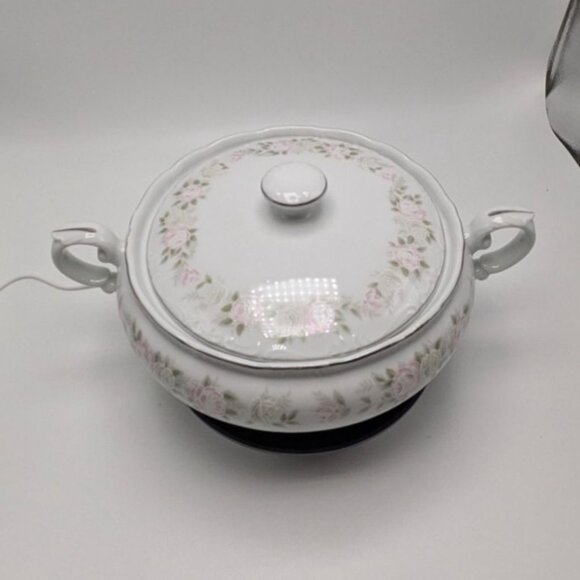 Sheffield Classic 501 Japan Covered Vegetable Serving Dish Bowl Floral Design - Picture 11 of 16